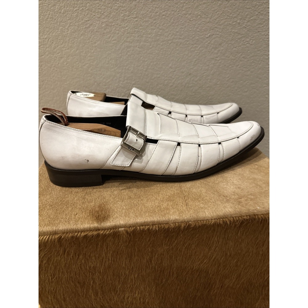 Donald J Pliner Made In Italy Men's Slip-On Loafers White Shoes. Sz 15 M‎